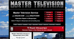 Desktop Screenshot of mastertelevisionservice.com