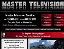 Tablet Screenshot of mastertelevisionservice.com